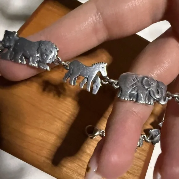 James Avery Silver Animal Noah’s ark Charm Bracelet - Picture 3 of 9